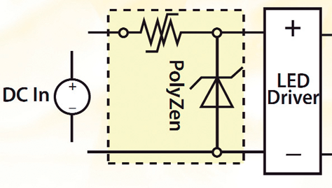 DC input protection (e.g. against reverse polarity connection)