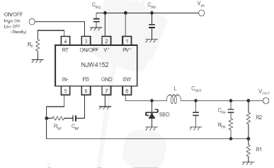 6| NJW4152 buck converter reference circuit