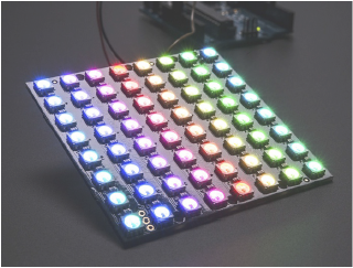 2| 8x8 RGB LED matrix display