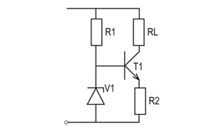 3. ábra Tranzisztoros áramszabályozó megoldás