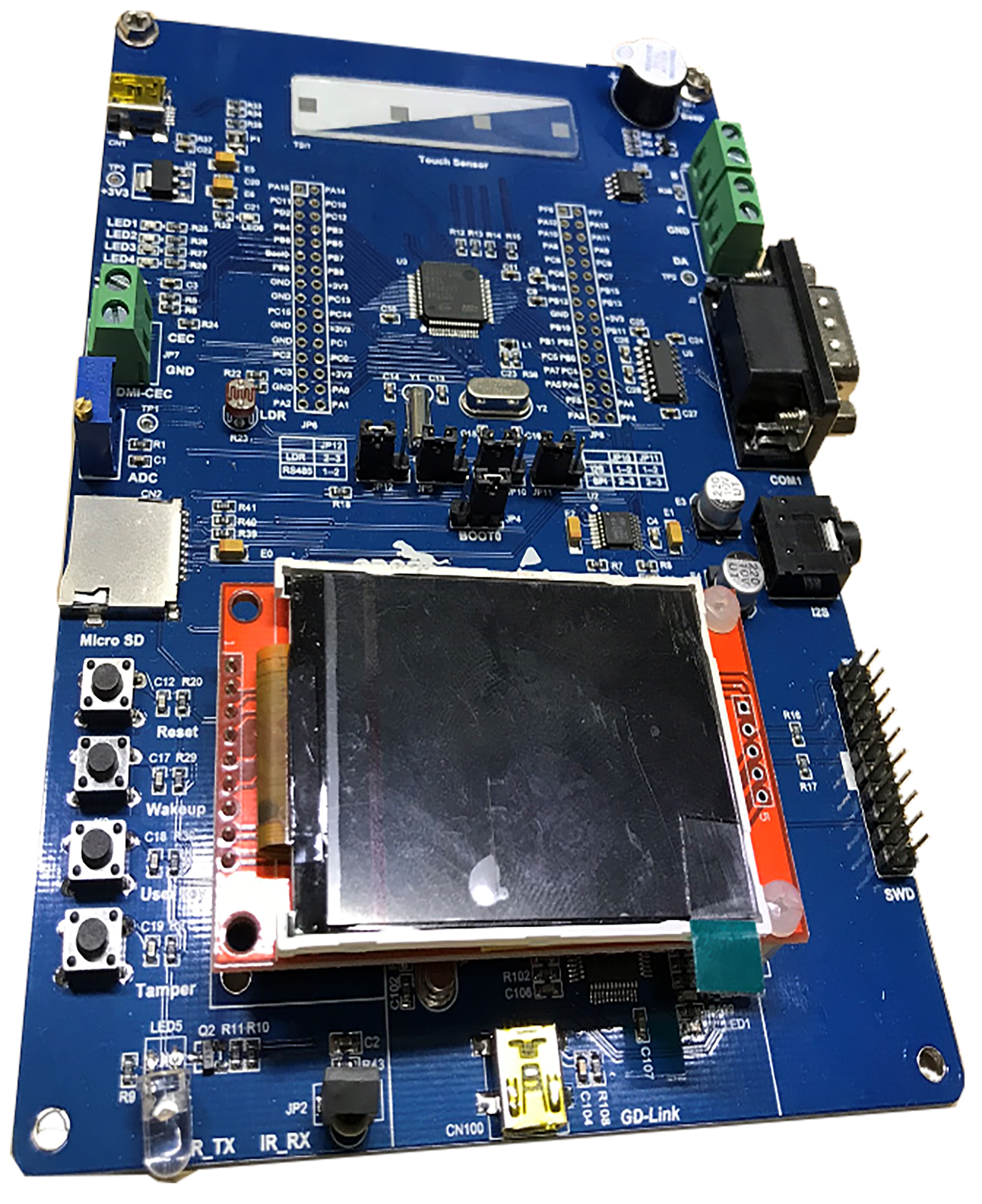 2 | GD32150R-EVAL kiértékelő panel a GD32<sup>®</sup> Cortex<sup>®</sup>-M3 GD32150R8T6 mikrokontrollerhez
